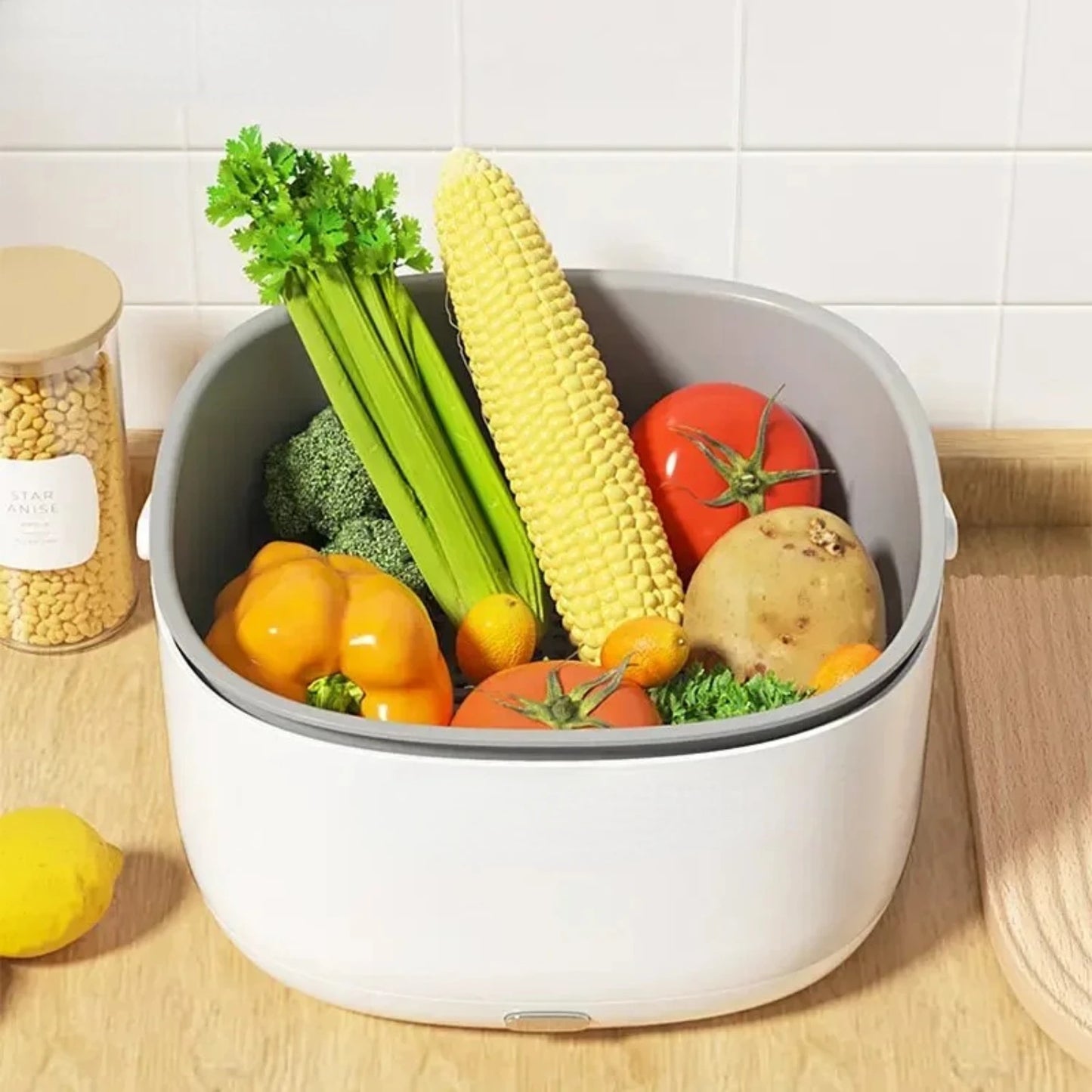 Efficient Vegetable and Fruit Ultrasonic Washing Machine