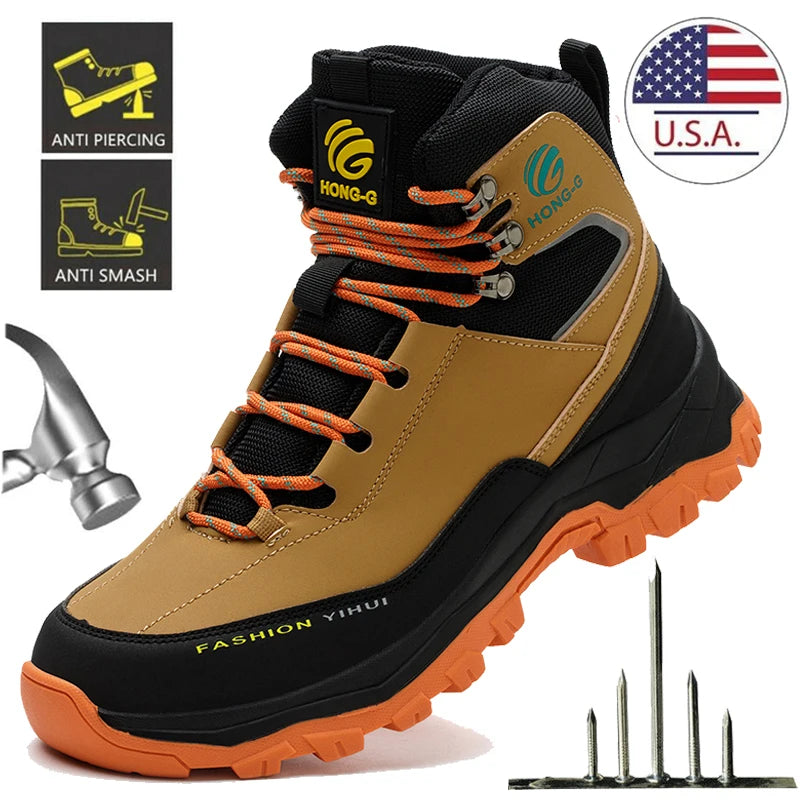 Safety Shoes Men Work Sneakers Indestructible Protective Shoes