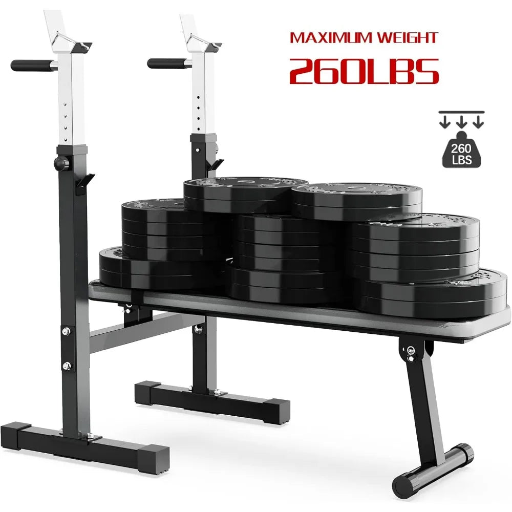 Adjustable Bench Press with Squat Rack