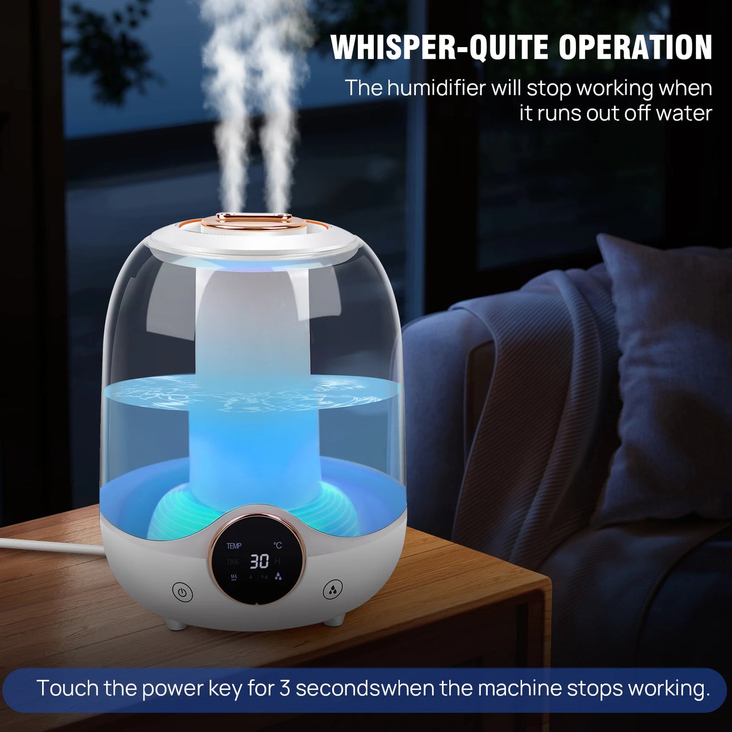 3L Aroma Diffuser Humidifier Cool Air Diffuser for Bedroom