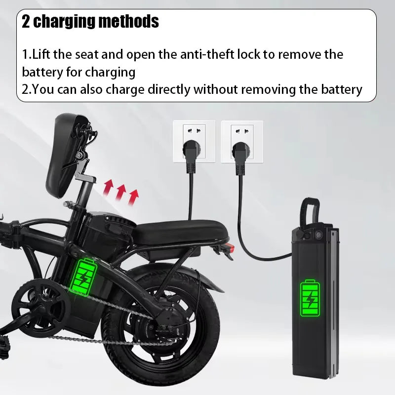 Mini electric bicycle 48V10AH Folding e-bike for City Commuting