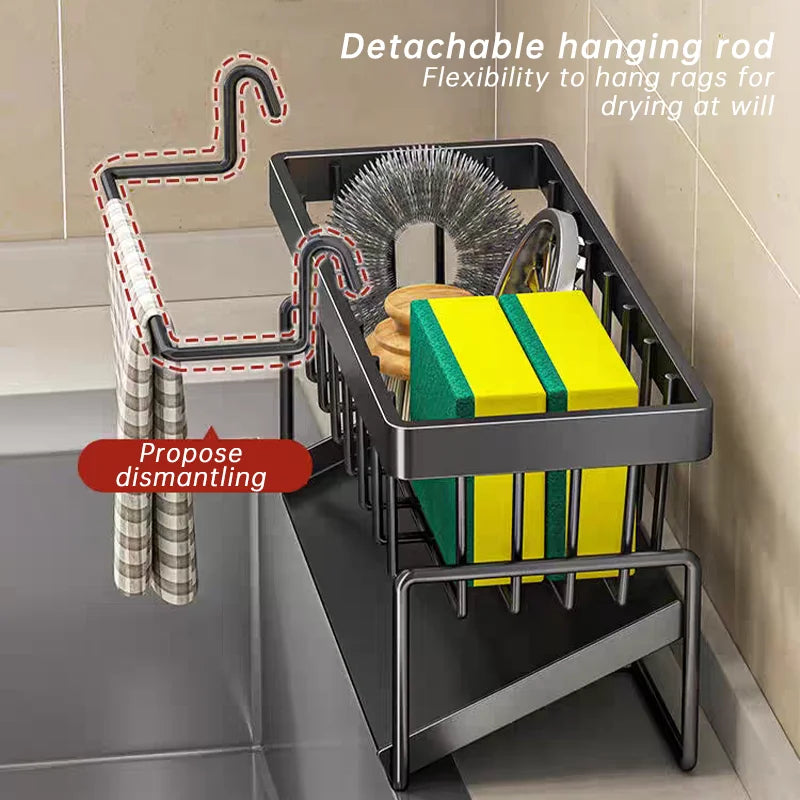 Stainless Steel Self-draining Sink Rack