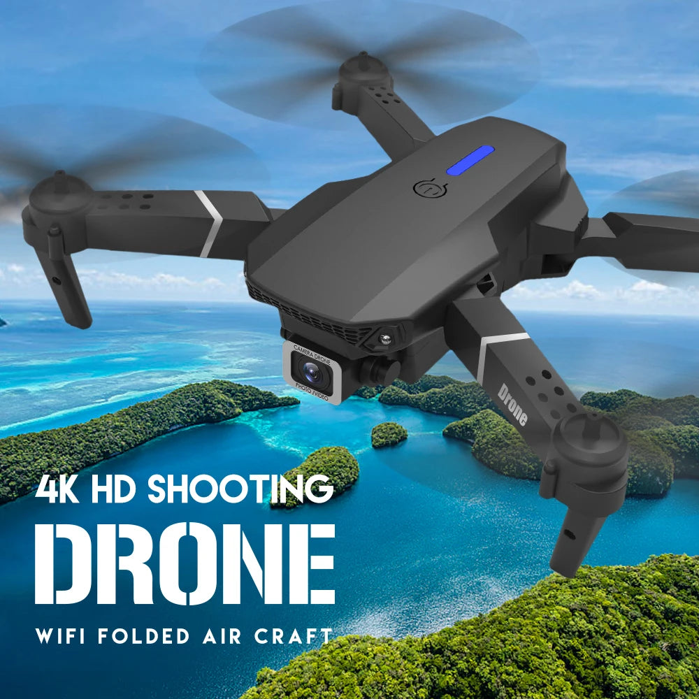 E88Pro RC Drone 4K Professional With 1080P Wide Angle Camera