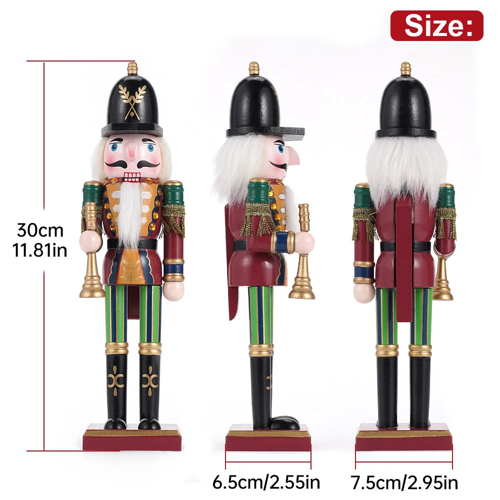 Soldier Puppet Wooden Nutcracker Statue