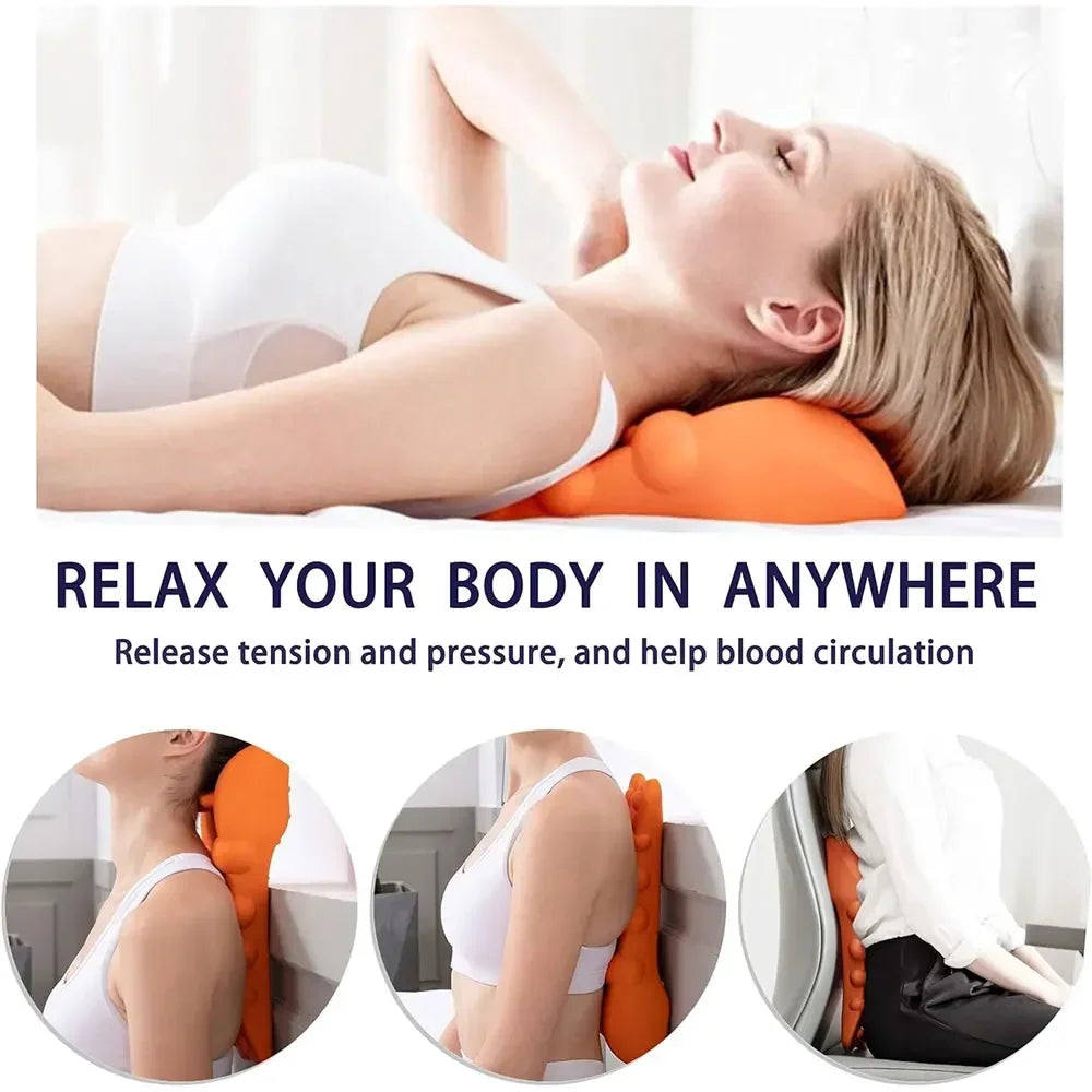 Neck and Shoulder Relaxer with Upper Back Massage Point