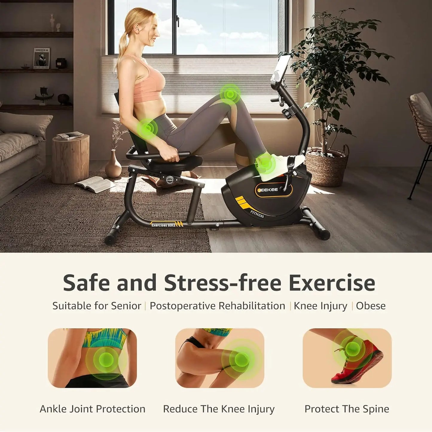 Recumbent Exercise Bike for Adults