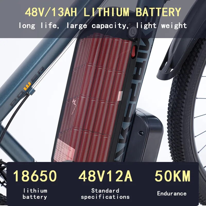 29 Inch Aluminum Alloy Electric Bike MTB Bicycle 48V 1000W - goodfitforyou23