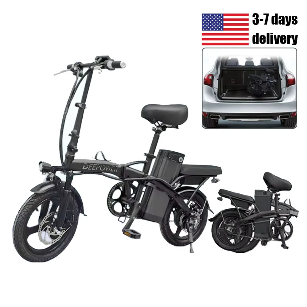 Mini electric bicycle 48V10AH Folding e-bike for City Commuting