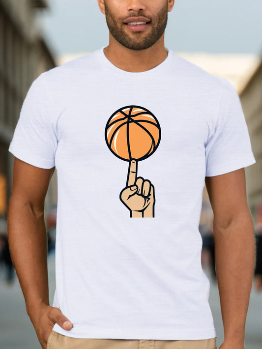 Finger Spinning Basketball T-Shirt