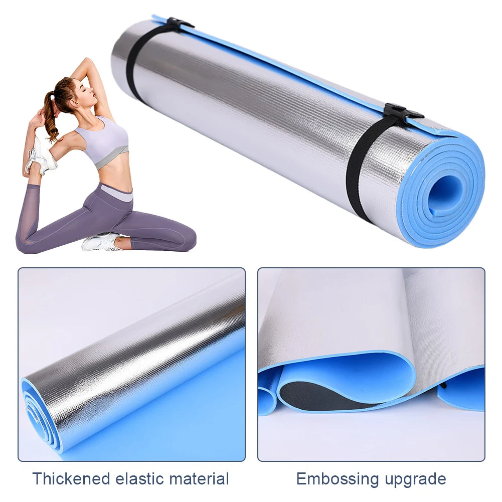 Waterproof Thickened Aluminum Membrane Exercise Yoga Mat