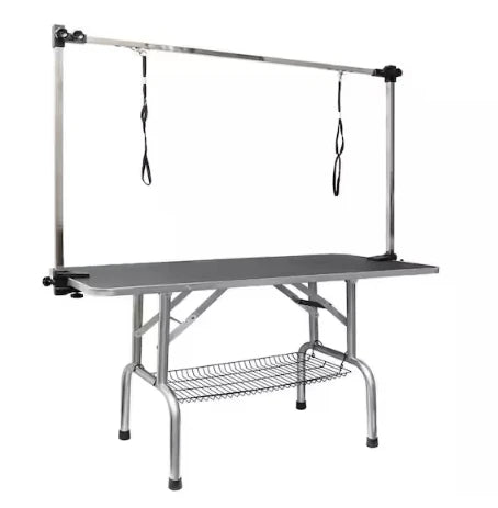 Adjustable Dog/Cat Grooming Table w/Arm Noose Mesh