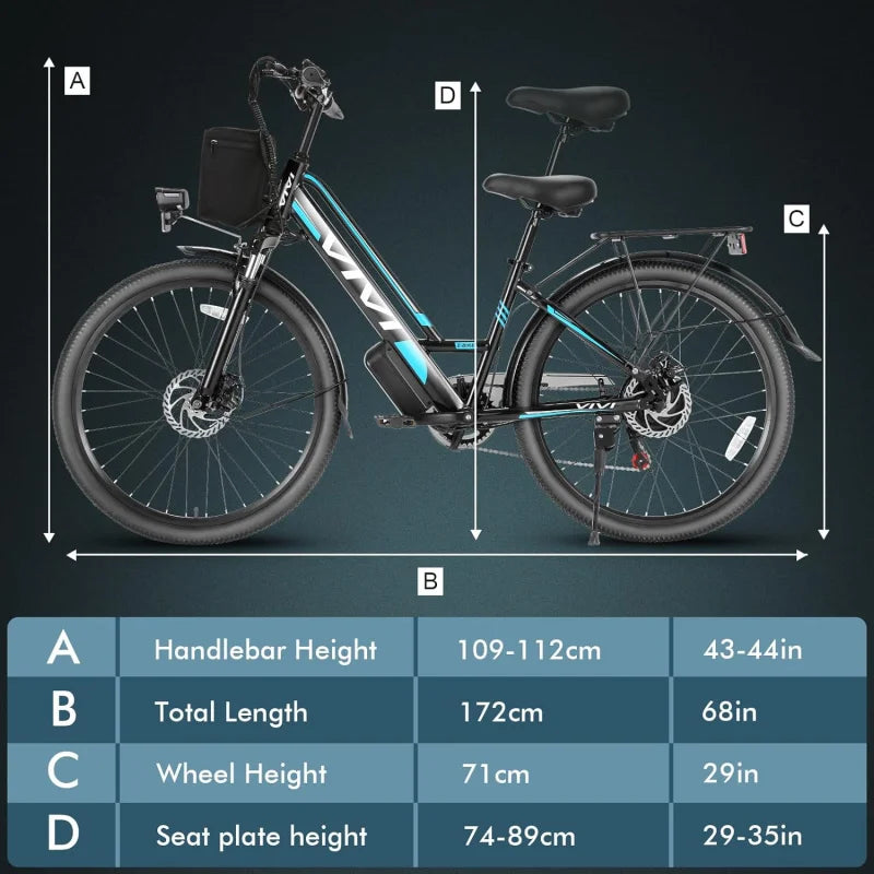 Electric Bike for Adults with 750W Peak Motor