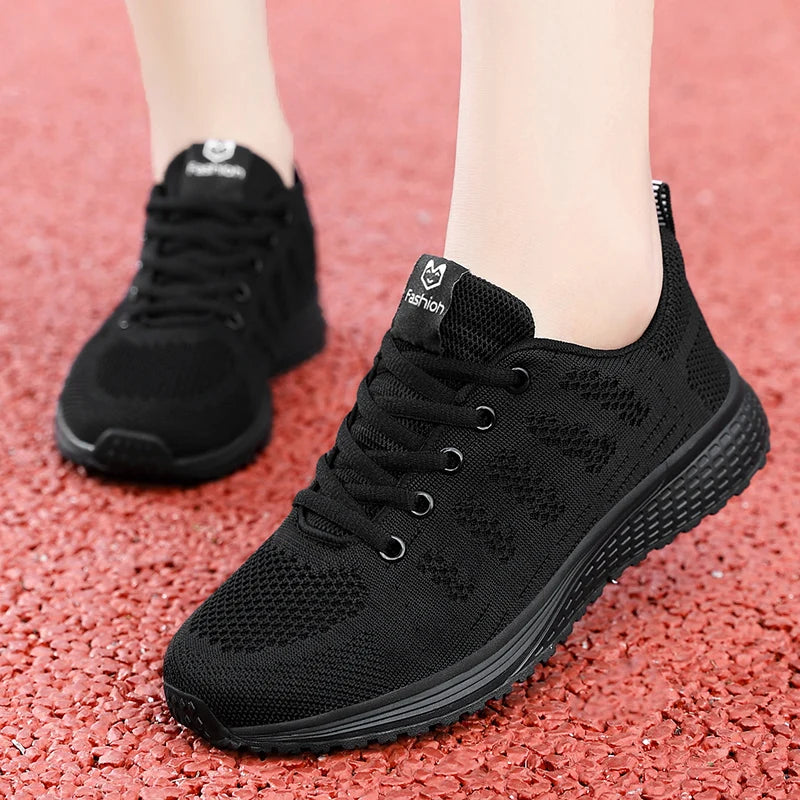 Women's casual shoes breathable mesh, anti slip soft sole, running shoes