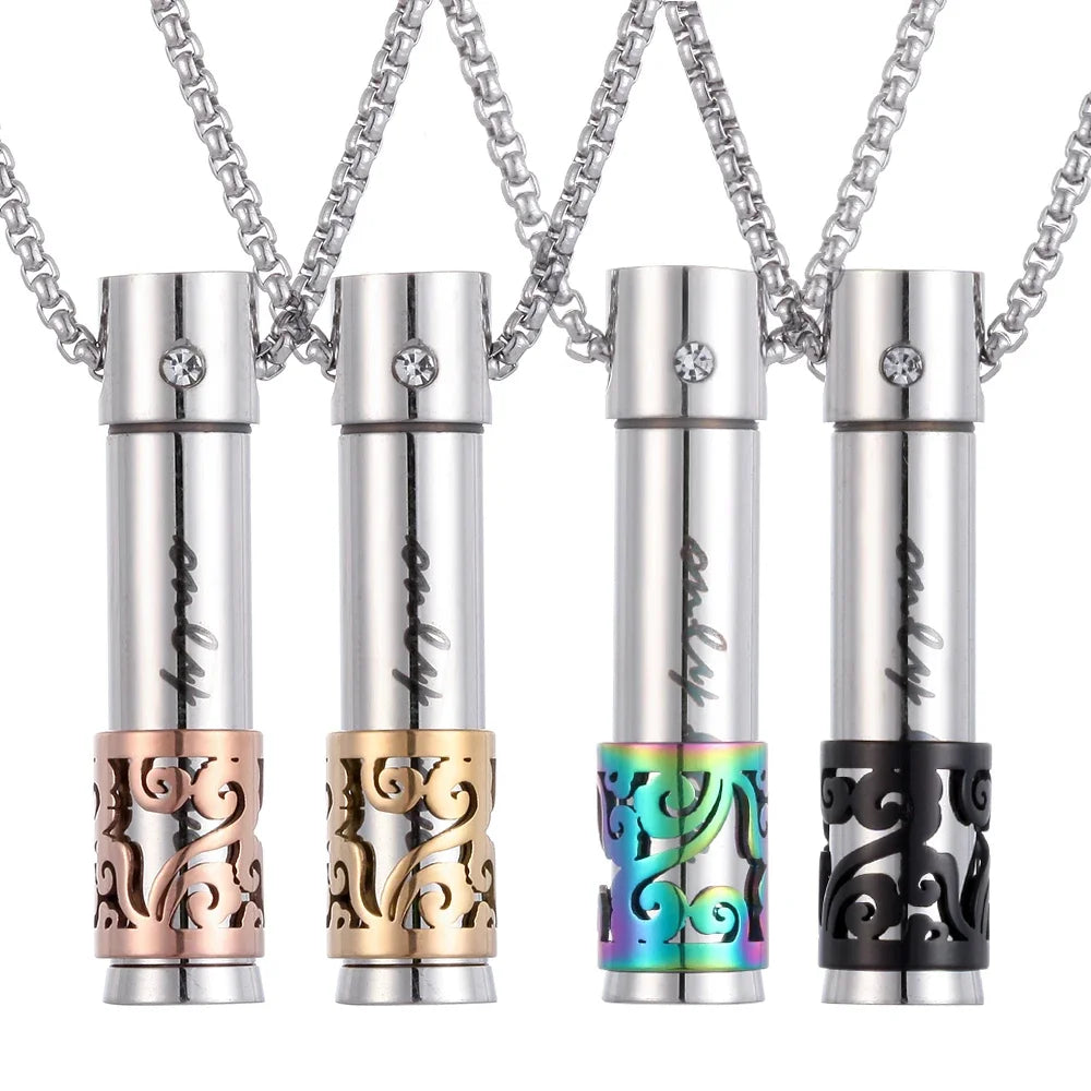 Stainless Steel Aromatherapy Pendant Diffuser Necklaces