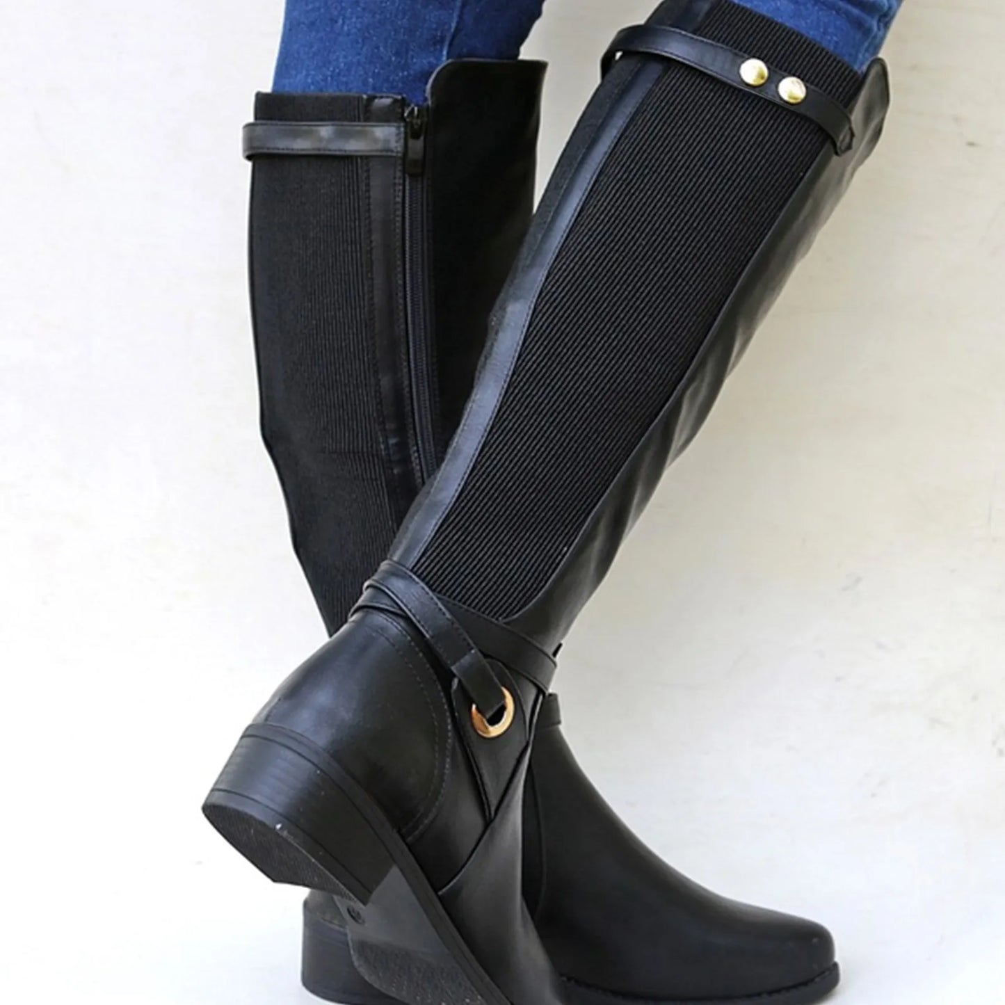 Women Leather Boots Cool Western Style