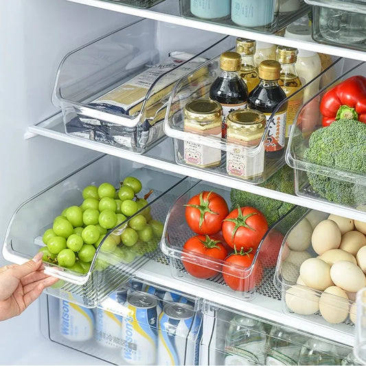 Clear Refrigerator Organizer Fridge Storage Box