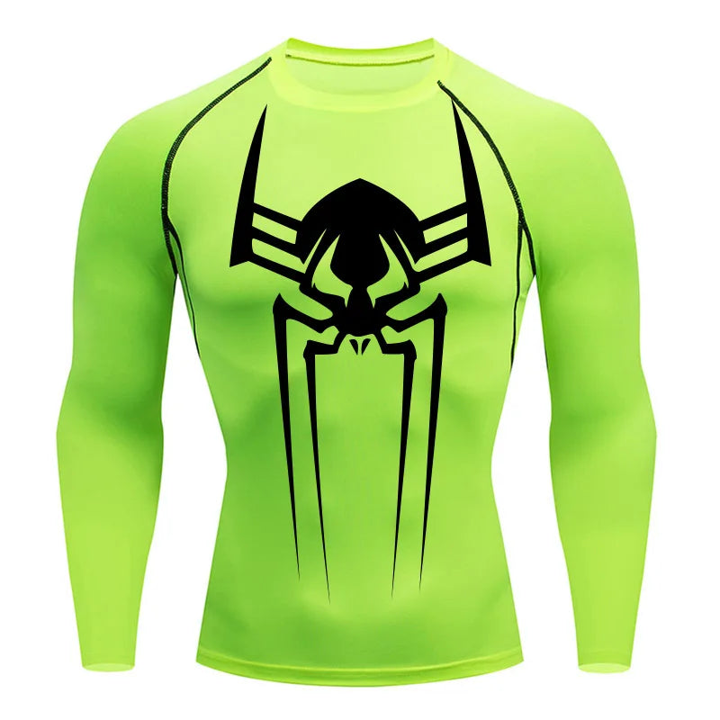 Men's Compression Shirt Long Sleeve Second Skin Workout T-Shirt