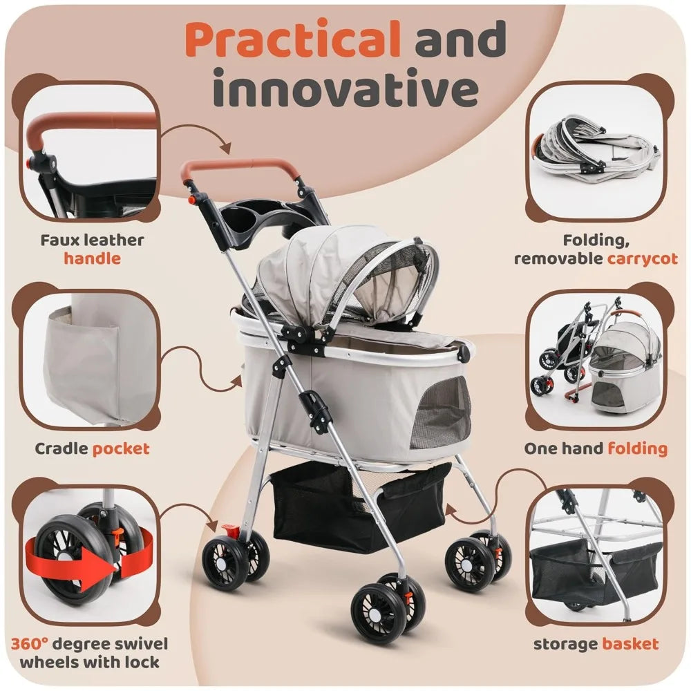 Dog & Cat Pet Stroller