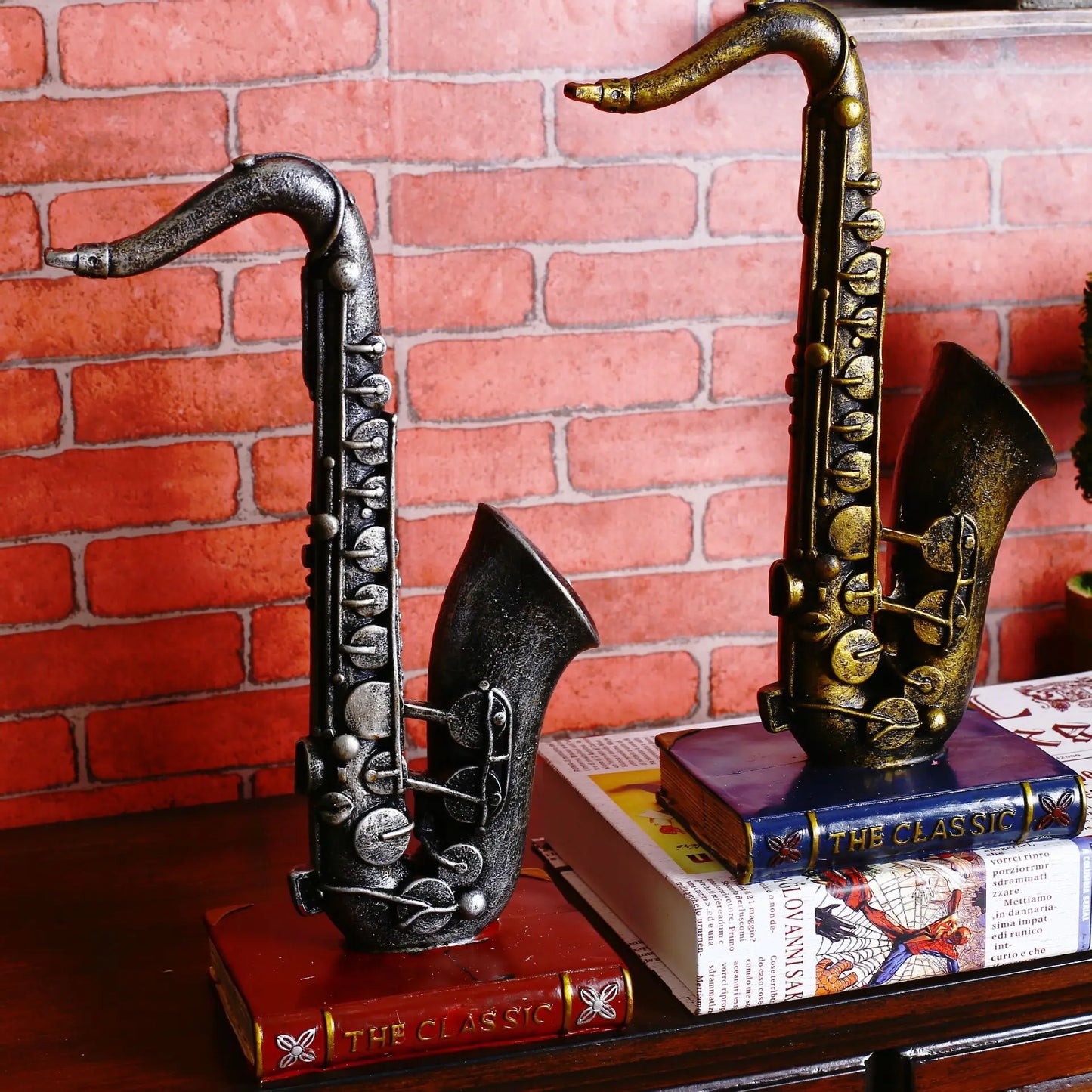 Creative Home Decor Furnishings Modern Model Retro Musical Instrument