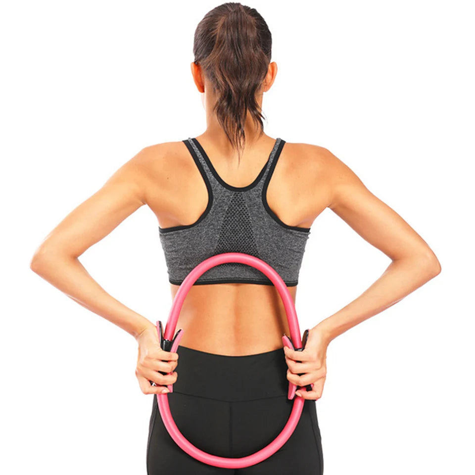 Girl Exercise Home Resistance Elasticity Yoga Ring