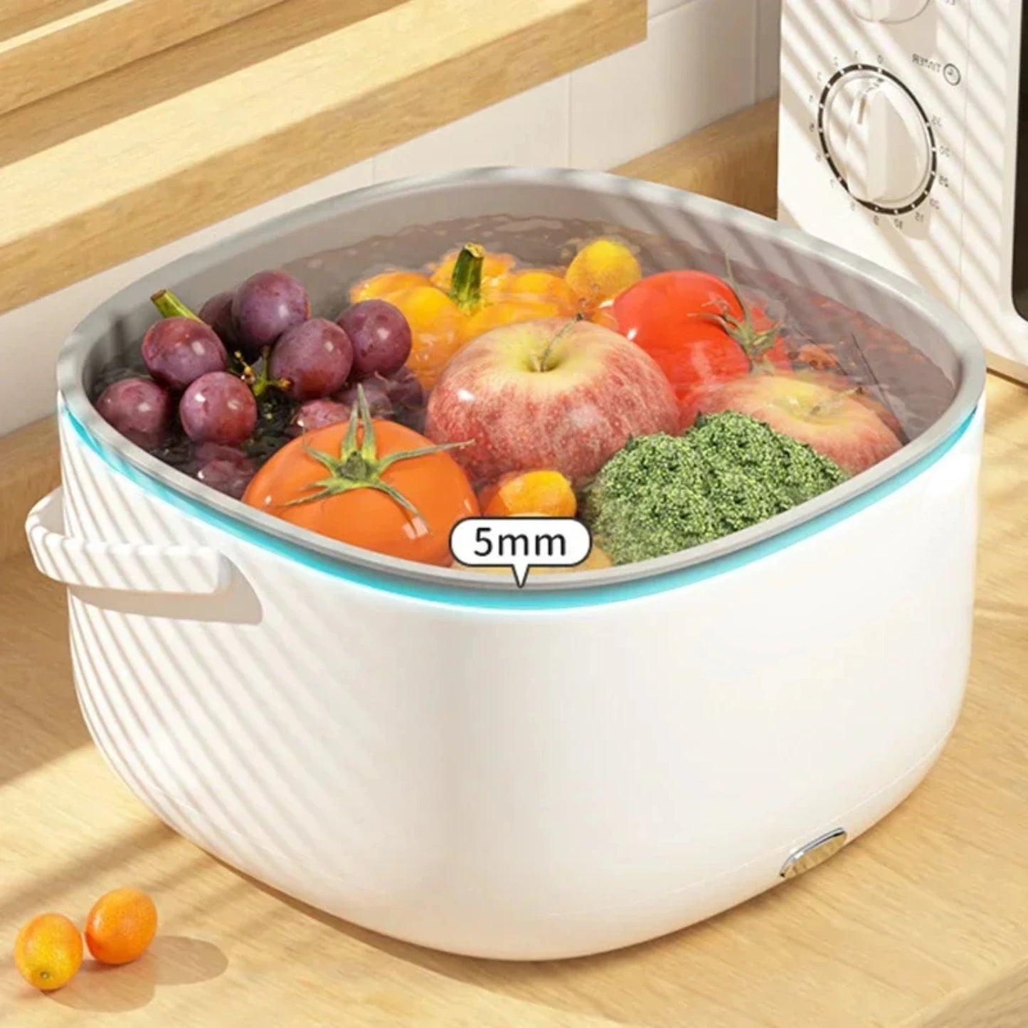 Efficient Vegetable and Fruit Ultrasonic Washing Machine