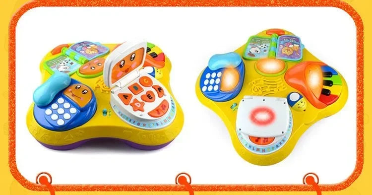 Cartoon Multi-function 4 in 1 Learning Musical Table