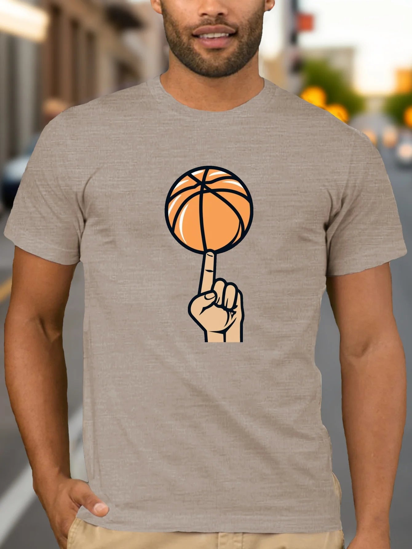 Finger Spinning Basketball T-Shirt