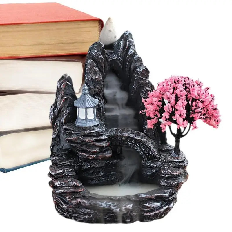 Resin Backflow Waterfall Incense Holder