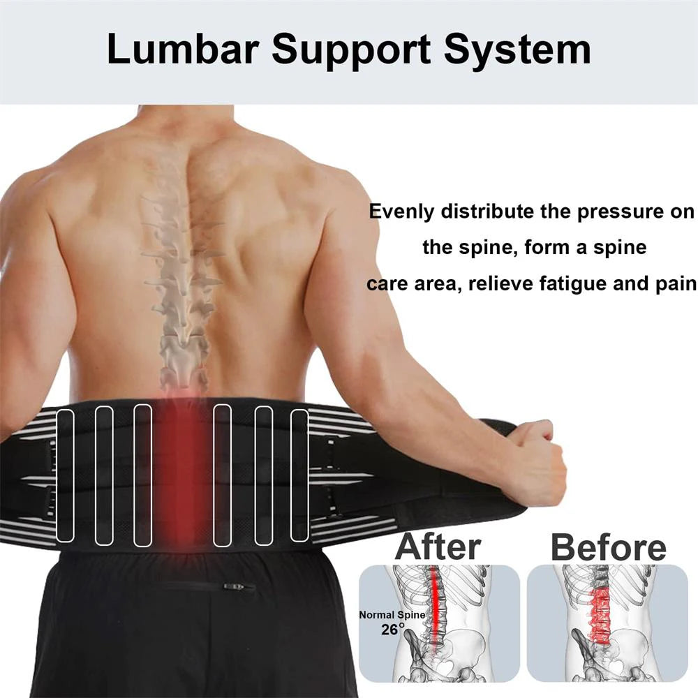 Tcare Back Lumbar Support Belt Orthopedic Corset Spine Decompression