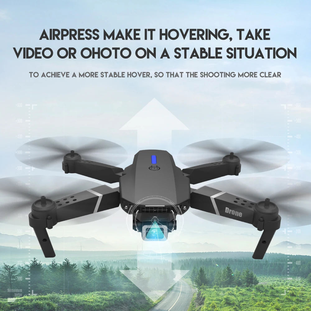 E88Pro RC Drone 4K Professional With 1080P Wide Angle Camera