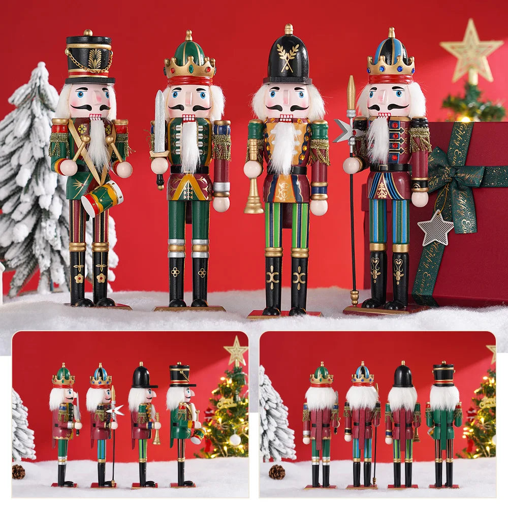 Soldier Puppet Wooden Nutcracker Statue