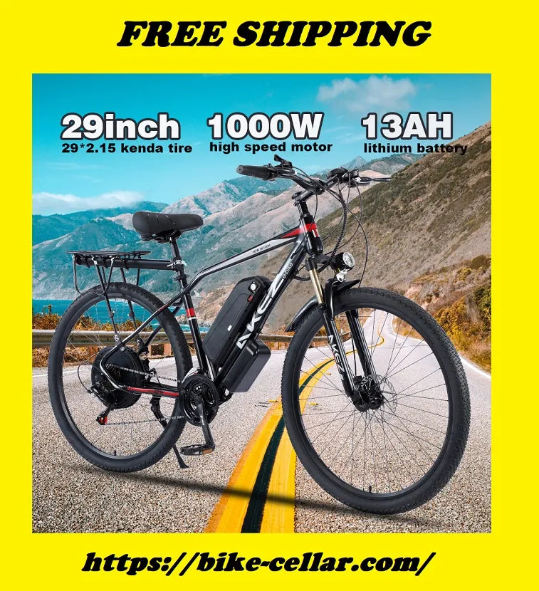 29 Inch Aluminum Alloy Electric Bike MTB Bicycle 48V 1000W - goodfitforyou23