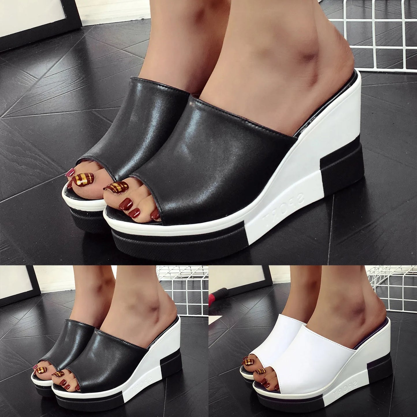 Summer Outdoor Women's Wedge Slip-On Shoes