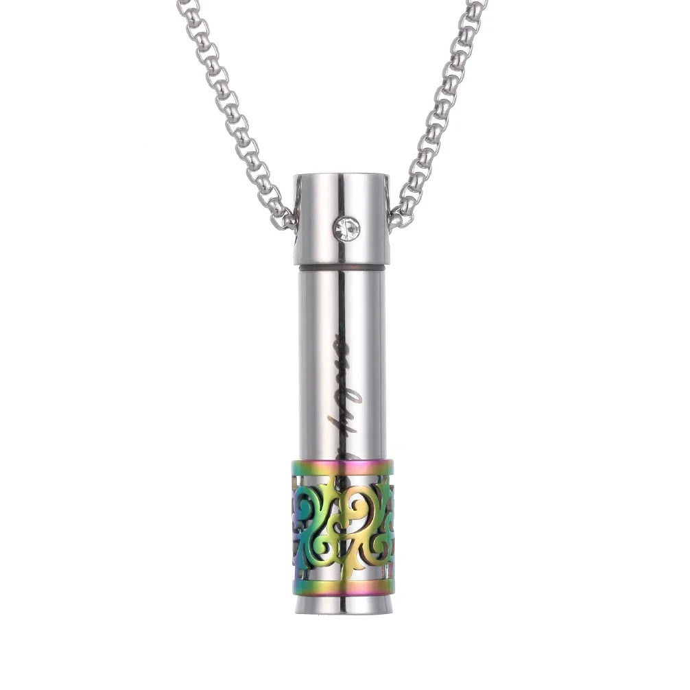 Stainless Steel Aromatherapy Pendant Diffuser Necklaces