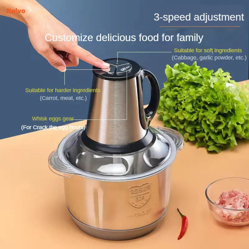 Multifunctional Stainless Steel Kitchen Machine Vegetable Chopper