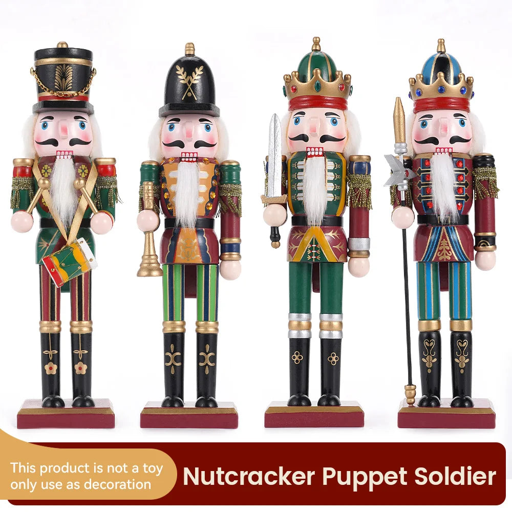 Soldier Puppet Wooden Nutcracker Statue