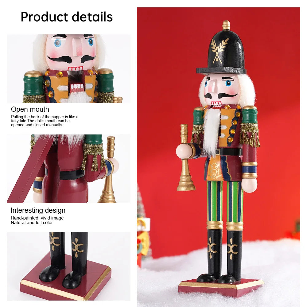 Soldier Puppet Wooden Nutcracker Statue