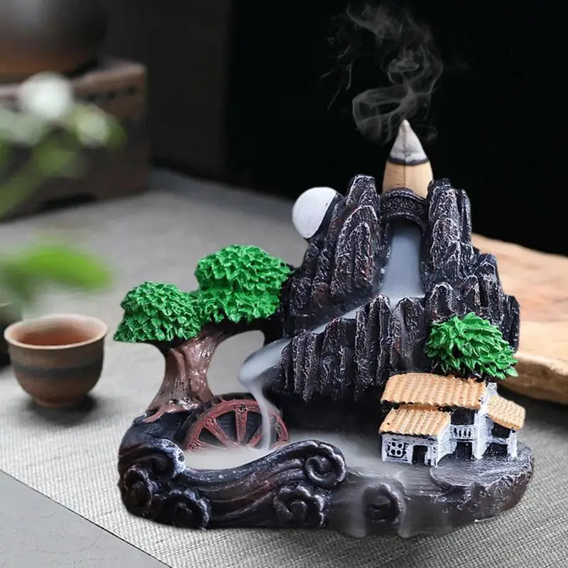 Resin Backflow Waterfall Incense Holder