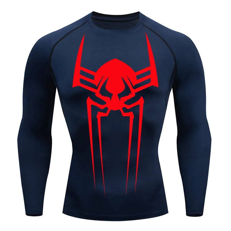 Men's Compression Shirt Long Sleeve Second Skin Workout T-Shirt