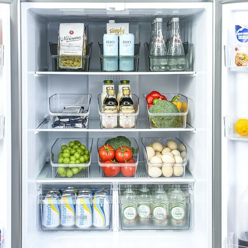 Clear Refrigerator Organizer Fridge Storage Box