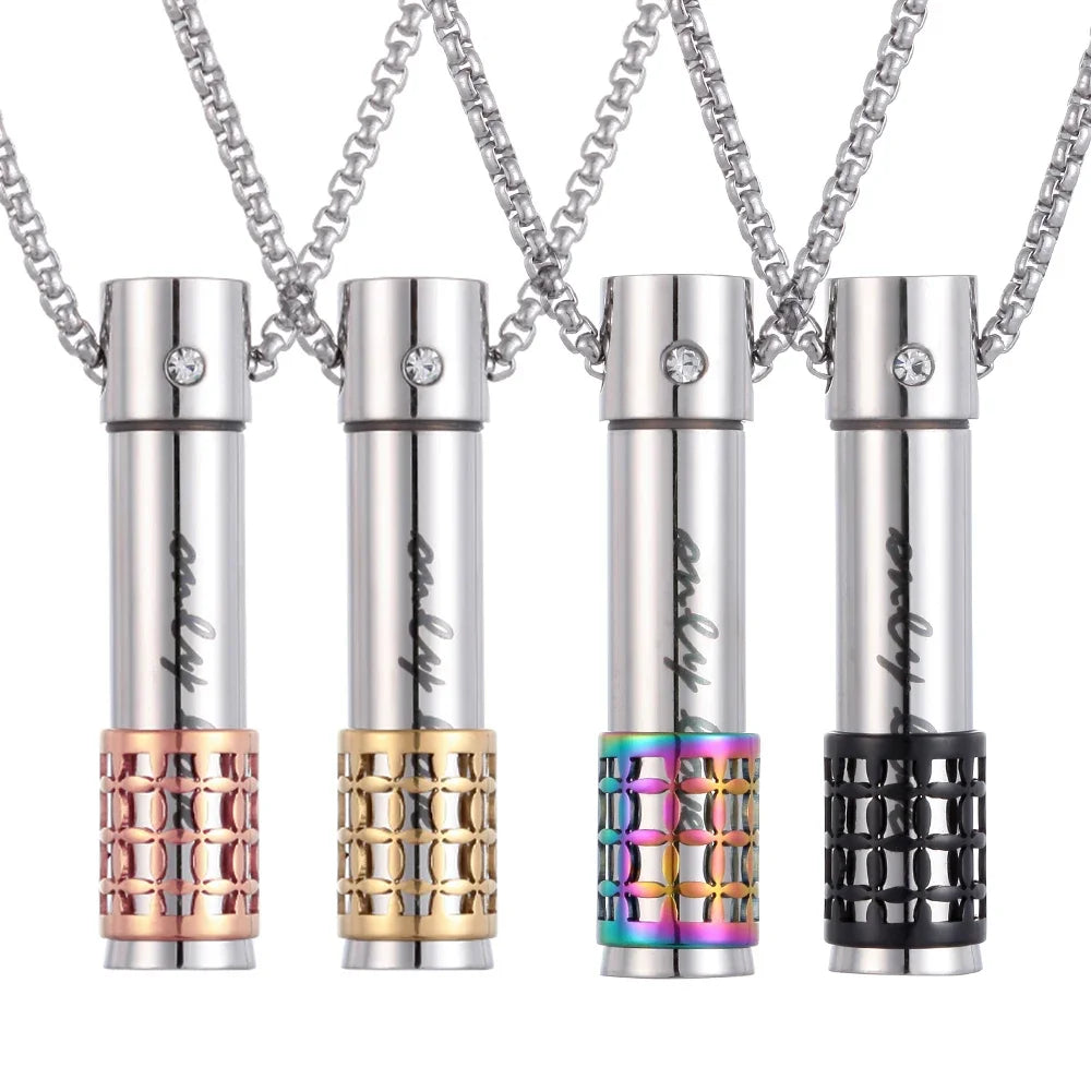 Stainless Steel Aromatherapy Pendant Diffuser Necklaces