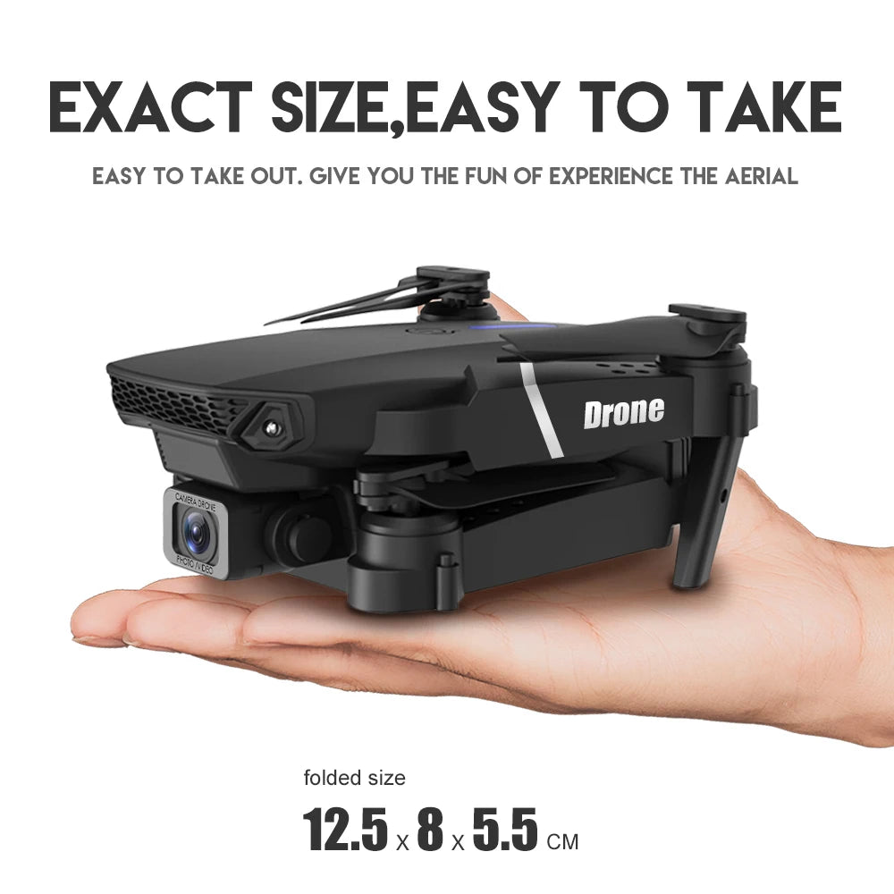 E88Pro RC Drone 4K Professional With 1080P Wide Angle Camera