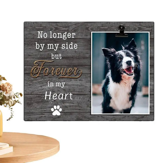 Dog Memorial Wooden Picture Frame