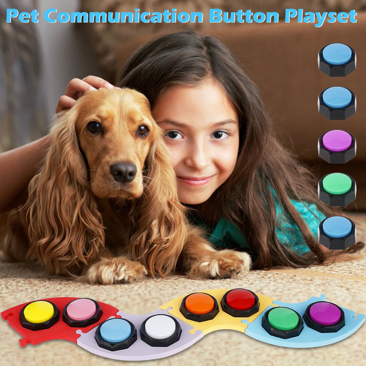 8Pcs Voice Recording Button Pet Dog Toy - goodfitforyou23