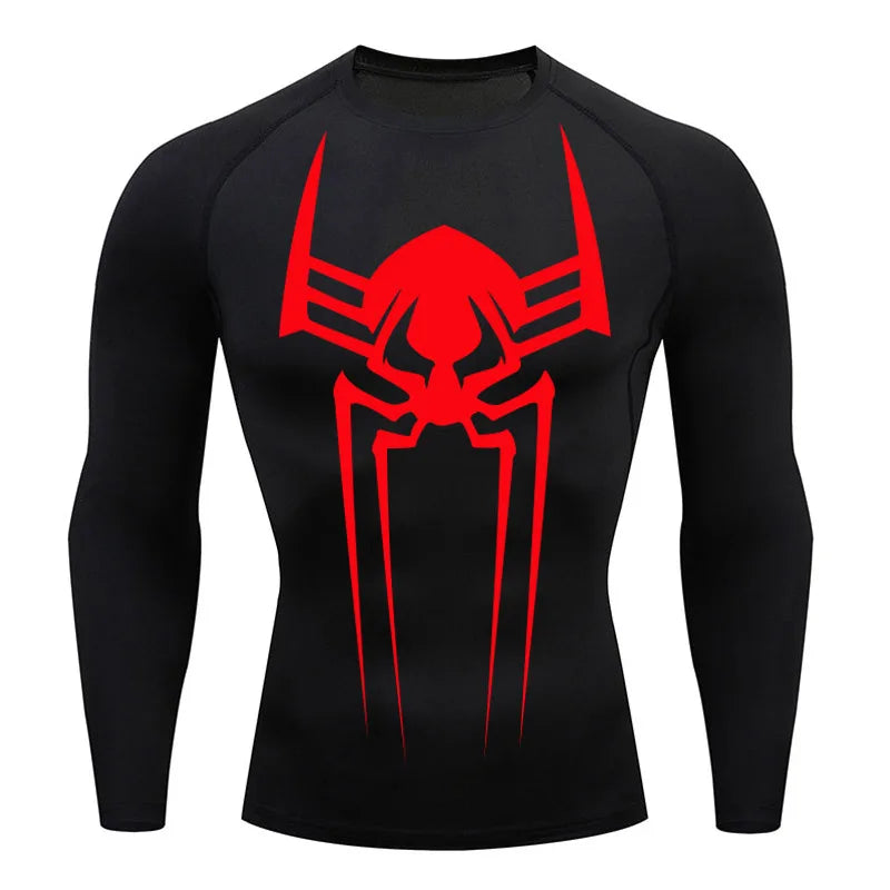 Men's Compression Shirt Long Sleeve Second Skin Workout T-Shirt