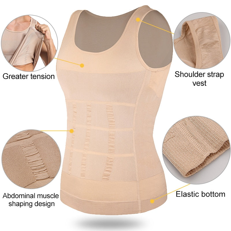 Men's Slimming Body Shaper Vest - goodfitforyou23