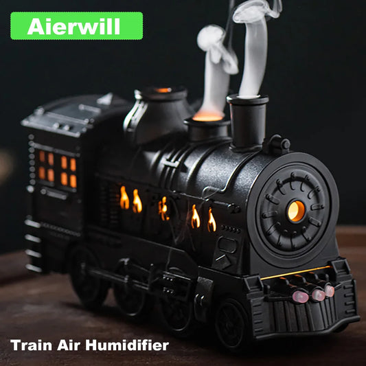 Aierwill Train Air Humidifier Ultrasonic Aromatherapy Diffusers Mist Maker