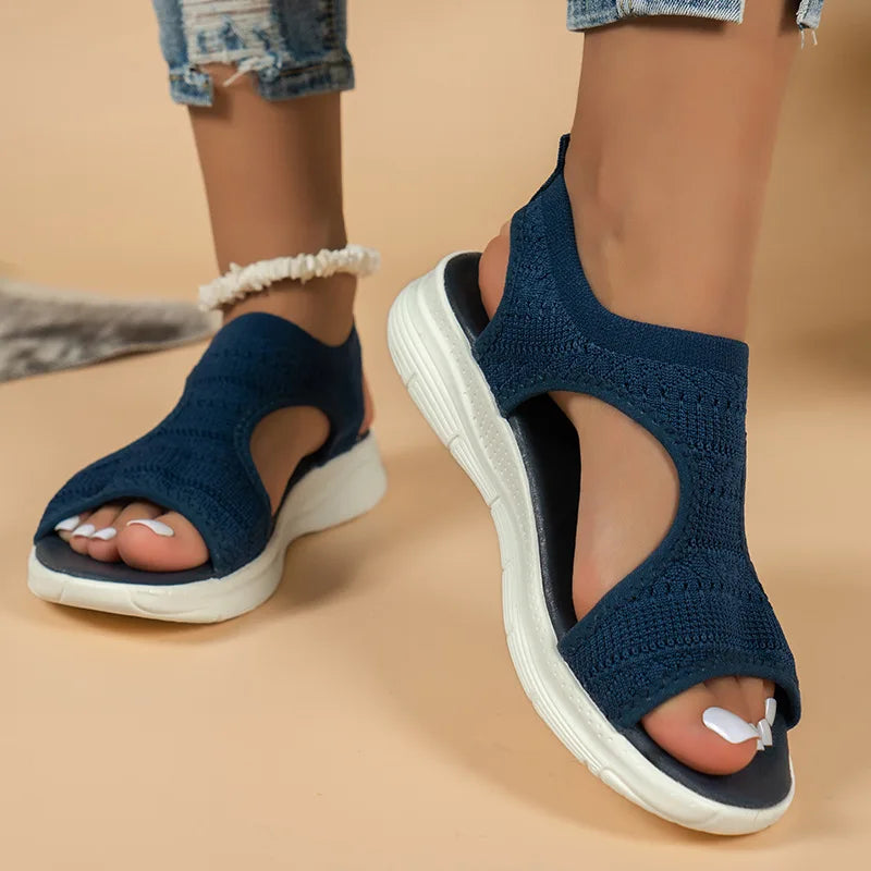 Women's New Mesh Fish Platform Sandals