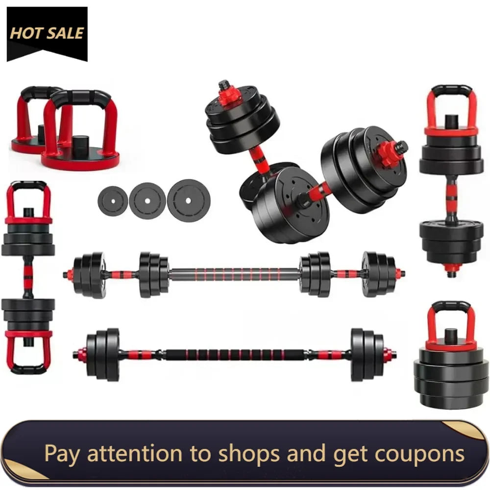 Adjustable Dumbbells/Barbell/Kettlebell/Push-Up Stand