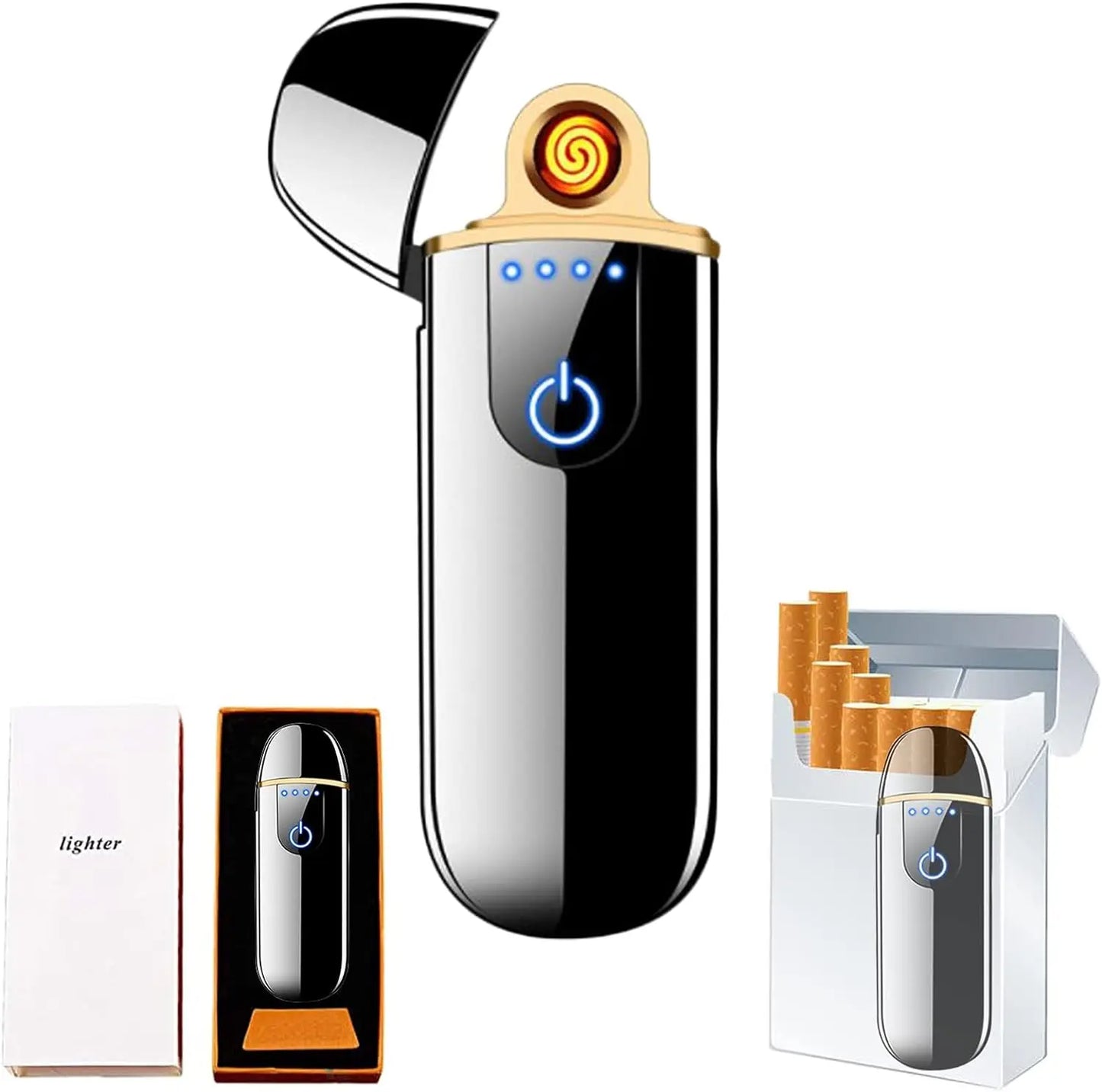 Smart Electronic Lighter USB Rechargeable Cycle Charging Touch Ignition